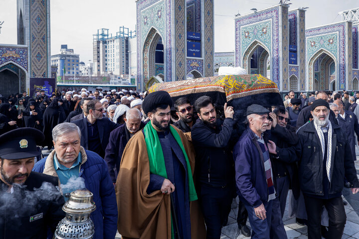 Photos: Funeral ceremony of Ayatollah Abdekhodaei held at Imam Reza Holy Shrine
