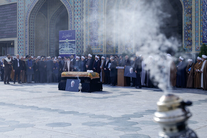 Photos: Funeral ceremony of Ayatollah Abdekhodaei held at Imam Reza Holy Shrine