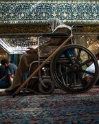 Informe fotográfico | El anciano que nunca abandonó su peregrinación semanal al Imam Huséin (P)