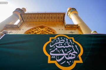 Photos: Green Banners Illuminate the Imam Ali Shrine for the Blessed Birth of Imam al‑Mahdi