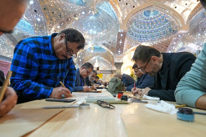 تقرير مصور/ معرض خطوط اسلامية بالعتبة العسكرية المقدسة خلال مهرجان خاتم الأوصياء في سامراء