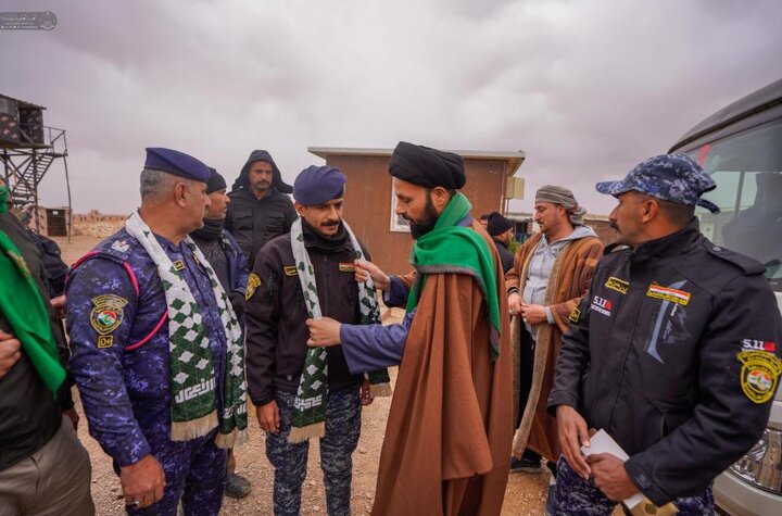 تقرير مصور/ العتبة العلوية توجه قافلة رابطة الدعم اللوجستي إلى الحدود العراقية - السورية