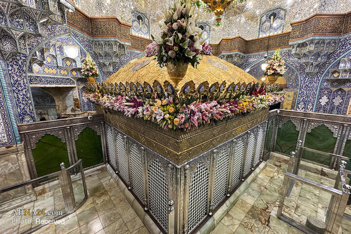 گل‌آرایی حرم حضرت معصومه(س) در آستانۀ ماه شعبان