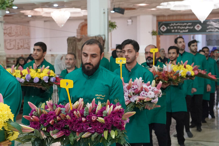Photos: Hazrat Masoumeh shrine adorned with flowers on eve of Mid‑Sha’ban