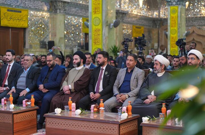 تقرير مصور/ تحت شعار"إشراقة السماء في أرض سامراء" فعاليات محفل بمناسبة ولادة الإمام الحجة(عج)