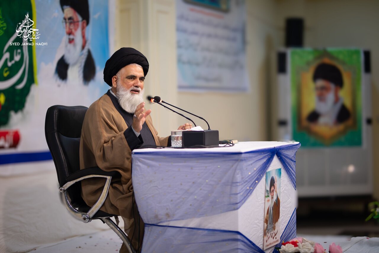 جشن نیمه‌شعبان در یکی از مدارس لاهور باحضور حجت‌الاسلام سیدجواد نقوی + تصاویر