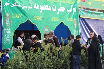 ویدیو | ضیافت کریمه اهل‌بیت(س) در شام میلاد امام مهدی(عج)؛ پذیرایی از زائران توسط موکب‌ها