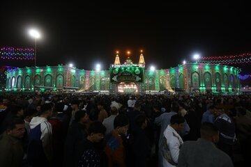 تقرير مصور/ ملايين الزائرين يحييون ذكرى ولادة الامام المهدي (عليه السلام) في كربلاء