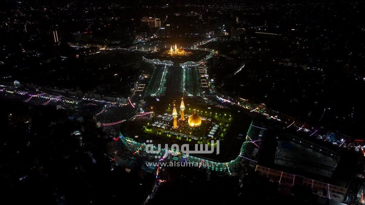 تقرير مصور/ أجواء ليلة النصف من شهر شعبان المبارك بين حرمي الإمام الحسين(ع) وأخيه العباس(ع)