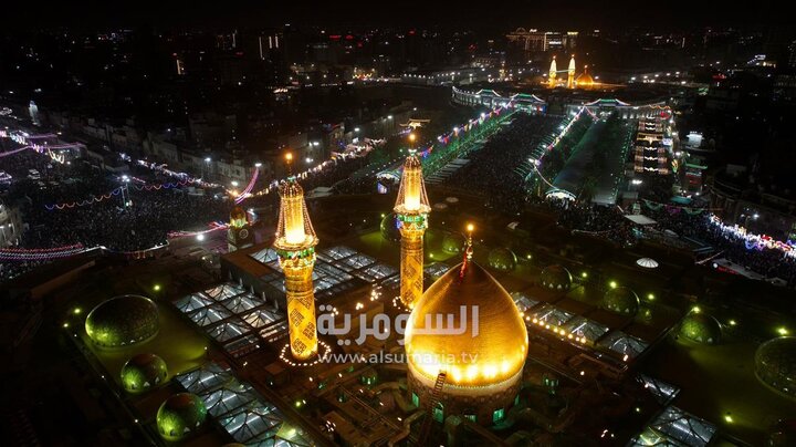تقرير مصور/ أجواء ليلة النصف من شهر شعبان المبارك بين حرمي الإمام الحسين(ع) وأخيه العباس(ع)