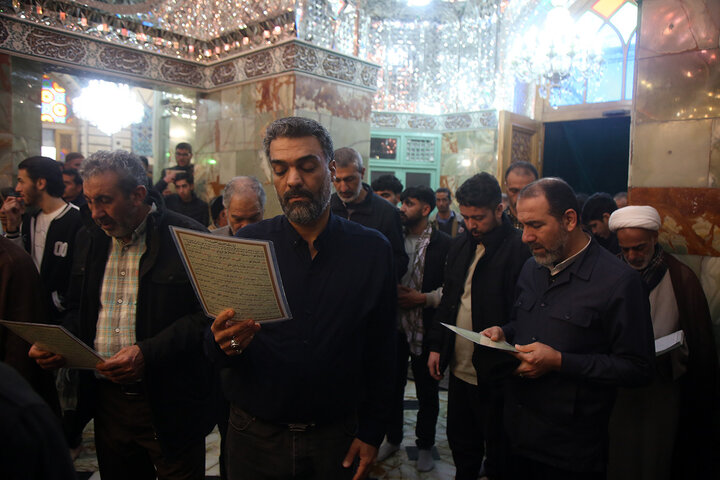 حال و هوای زیبای حرم بانوی کرامت در سالروز ولادت امام زمان(عج)