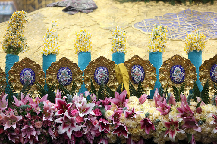 حال و هوای زیبای حرم بانوی کرامت در سالروز ولادت امام زمان(عج)