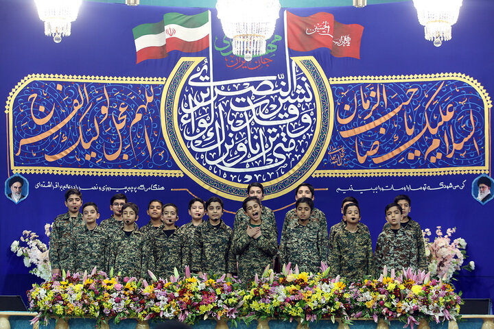 جشن شام میلاد حضرت مهدی (عج) در حرم بانوی کرامت برگزار شد