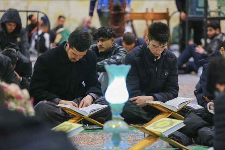 Photos: Qur’an Recitation Session Held by Servants of Hazrat Masoumeh Holy Shrine at Jamkaran Mosque