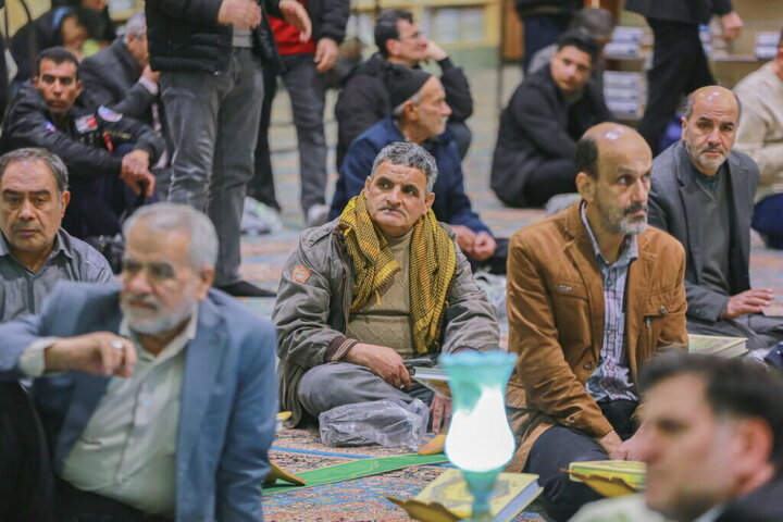 Photos: Qur’an Recitation Session Held by Servants of Hazrat Masoumeh Holy Shrine at Jamkaran Mosque