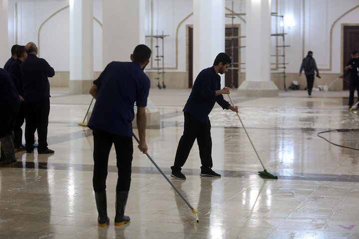 شبستان جدید حرم مطهر بانوی کرامت آماده خدمت‌رسانی به زائران شد