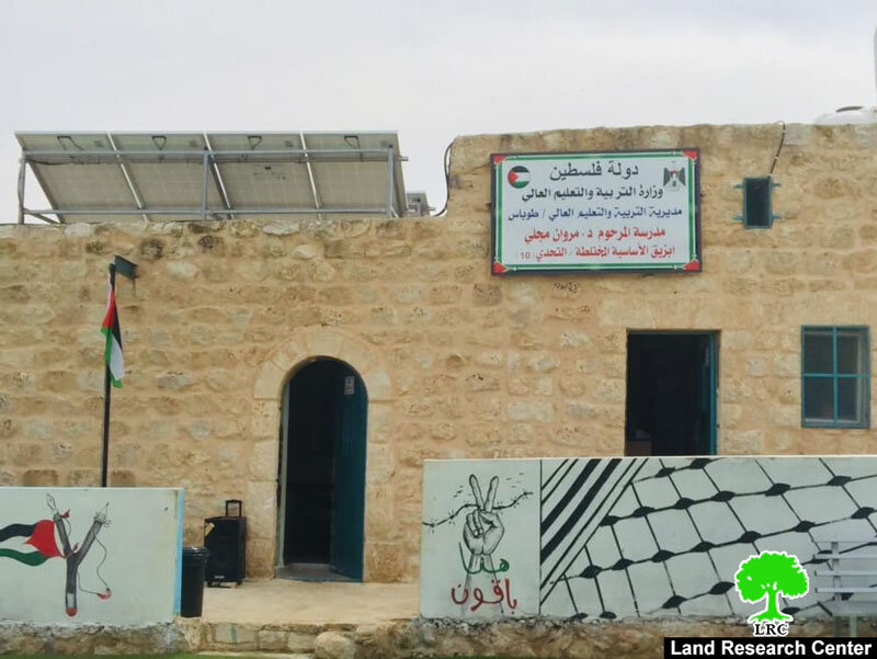Extremist Jewish Settlers Attack and Vandalize Al-Tahadi School in Jordan Valley