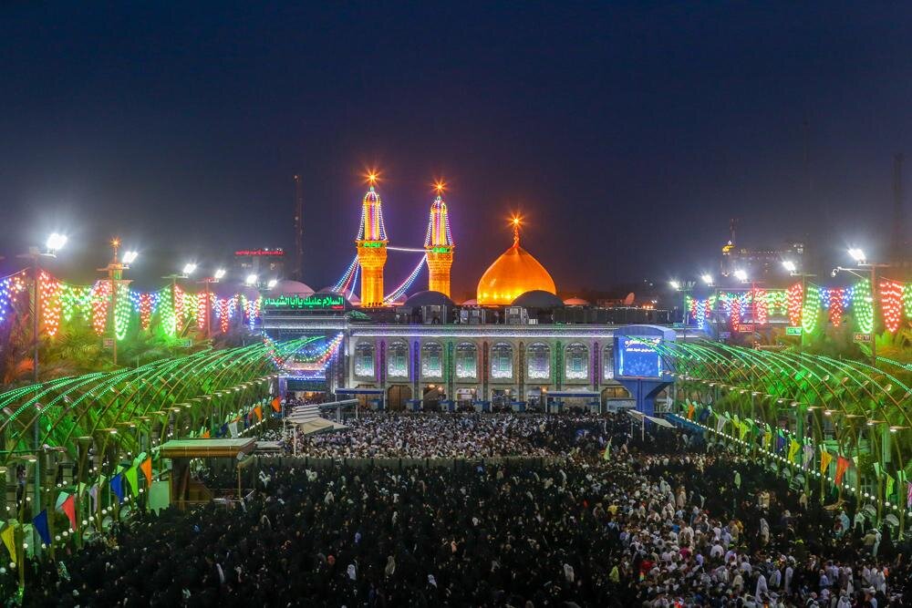 حضور بیش از ۶ میلیون زائر در مراسم نیمه شعبان در کربلا
