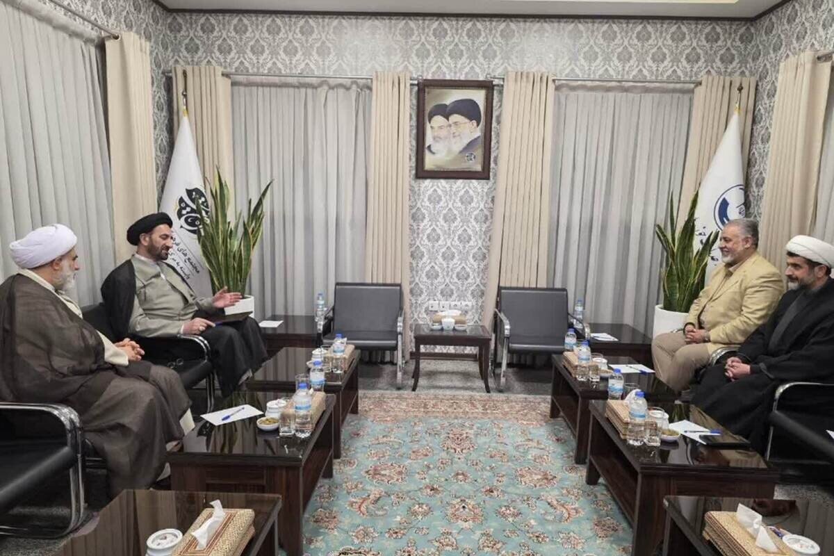 دیدار رئیس مرکز خدمات حوزه با مدیر عامل بنیاد بین المللی آبشار عاطفه‌ها