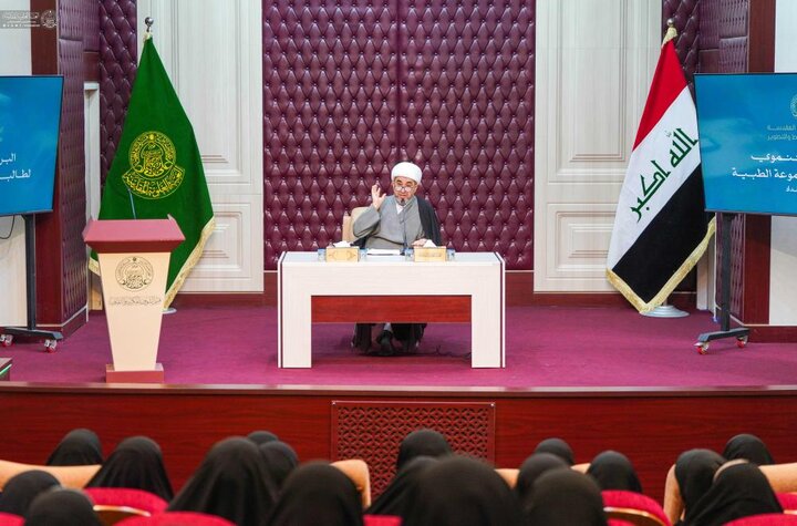 أكثر من 100 طالبة من الكليات الطبية في بغداد في استضافة العتبة العلويّة المقدّسة