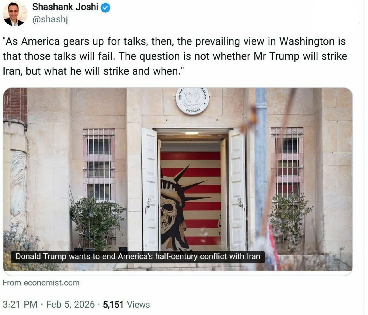 Isinulat ng isang mamamahayag ng The Economist