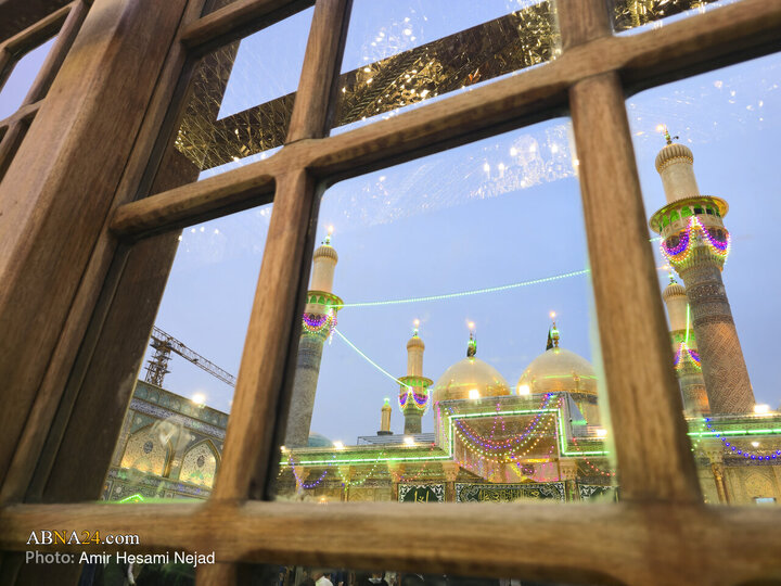 حرم مطهر امامین کاظمین(ع) در سالروز میلاد امام زمان عجل الله تعالی فرجه الشریف و اعیاد شعبان میزبان خیل زائرانی بود که برای عرض ارادت و تبریک به این بارگاه منور مشرف شده بودند.