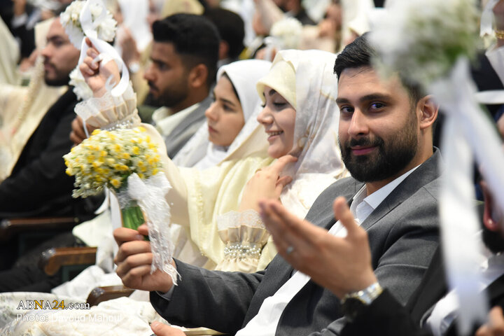 جشن ازدواج ۳۱۳ زوج بسیجی در مشهد