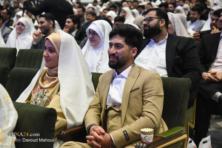 جشن ازدواج ۳۱۳ زوج بسیجی در مشهد