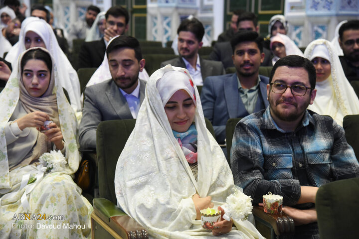 جشن ازدواج ۳۱۳ زوج بسیجی در مشهد