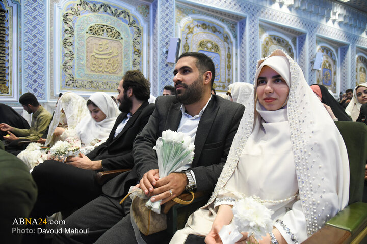 جشن ازدواج ۳۱۳ زوج بسیجی در مشهد