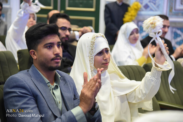 Photos: Mass Wedding Ceremony for 313 Basij Couples at Imam Reza Holy Shrine