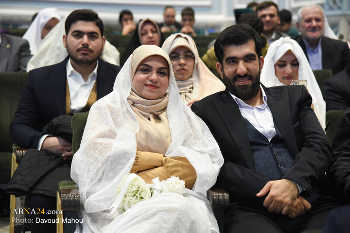 Photos: Mass Wedding Ceremony for 313 Basij Couples at Imam Reza Holy Shrine