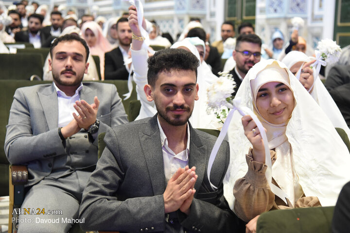 Photos: Mass Wedding Ceremony for 313 Basij Couples at Imam Reza Holy Shrine