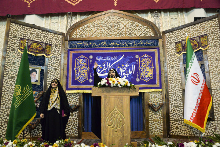 اجتماع بانوان مدافع ولایت (میثاق انقلابی) در حرم مطهر حضرت شاهچراغ (ع)