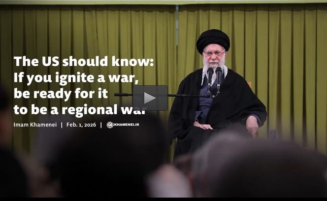Video / US should know: If you ignite a war, be ready for it to be a regional war - Imam Khamenei
