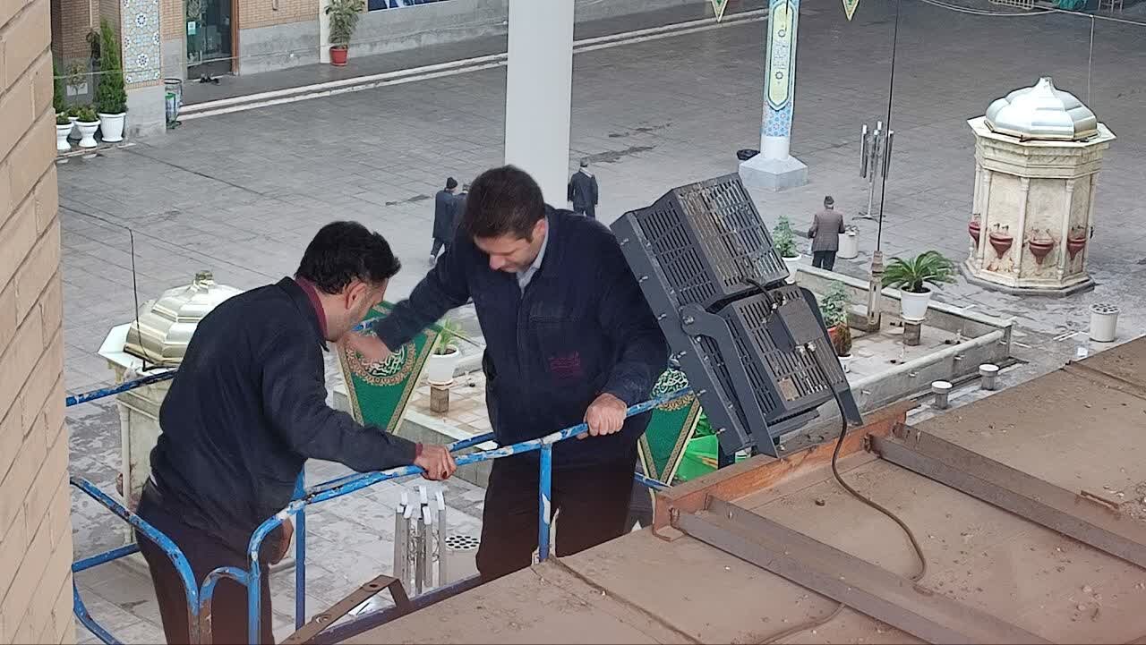 افزایش راندمان روشنایی و کاهش مصرف برق حرم بانوی کرامت با استفاده از هوش مصنوعی