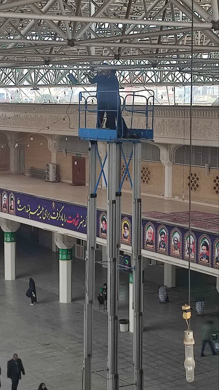 افزایش راندمان روشنایی و کاهش مصرف برق حرم بانوی کرامت با استفاده از هوش مصنوعی