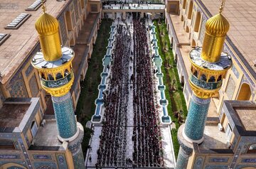 تقرير مصور/ حفل تخرج برعاية العتبة العلوية لـ 9 آلاف طالب وطالبة في صحن السيدة فاطمة (ع)