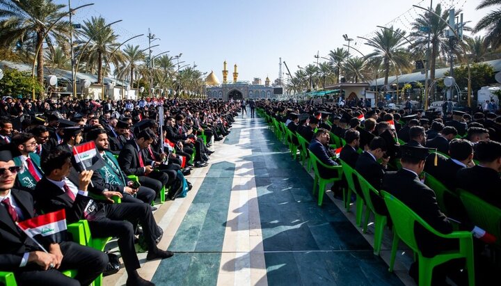 تقرير مصور/ بجهود العتبة الحسينية في ترسيخ منظومة القيم الأخلاقية..إقامة حفل تخرج (3000) طالب جامعي في العراق