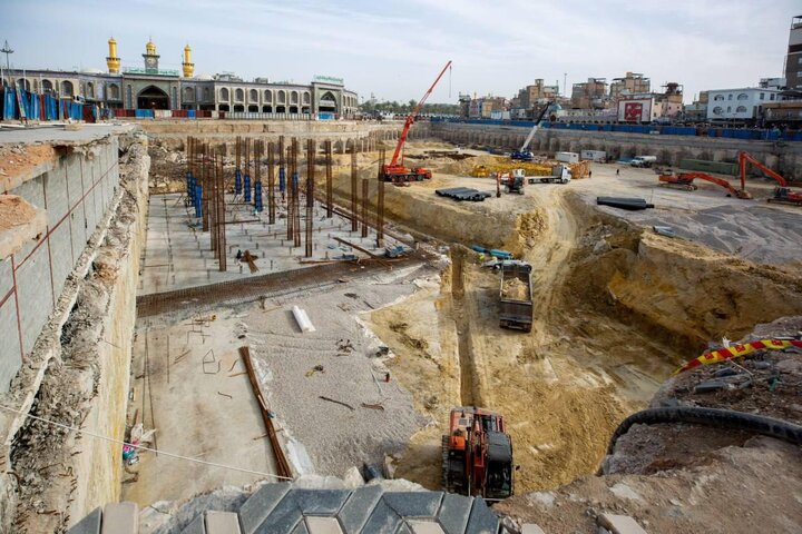 Informe fotográfico | Representante de la Máxima Autoridad Religiosa inspecciona los proyectos del atrio de Záynab (PB) y del Imam Hasán al-Muytabá (PB)