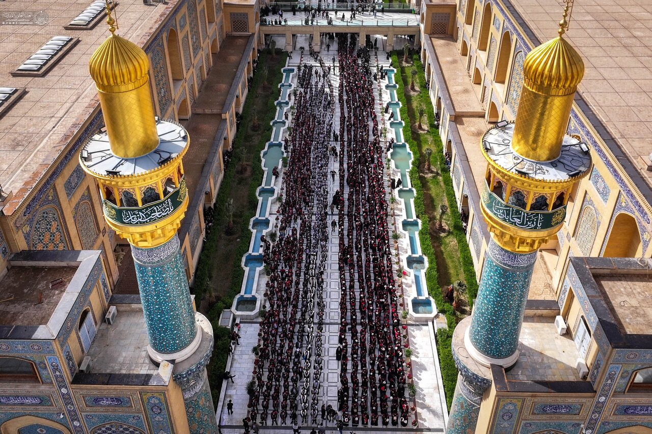 Photos: Al‑Alawi Shrine Hosts Graduation Ceremony for 9,000 Students in courtyard of Lady Fatima