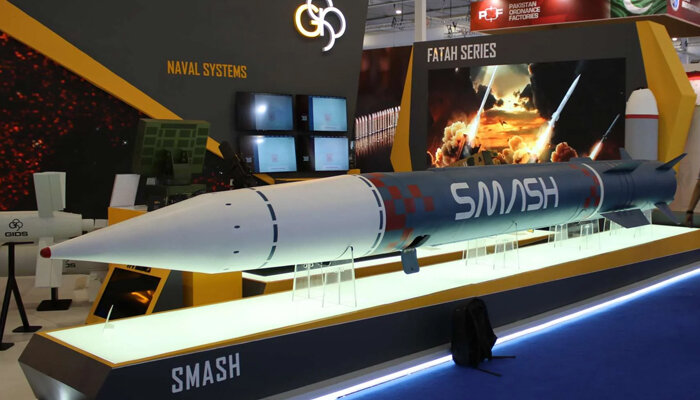 پاکستان نے سعودی عرب میں جاری ورلڈ ڈیفنس شو میں ’SMASH‘ ہائپرسونک میزائل متعارف کروادیا