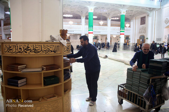 Photos: Dusting, cleaning of Hazrat Masoumeh Holy Shrine ahead of holy month of Ramadan