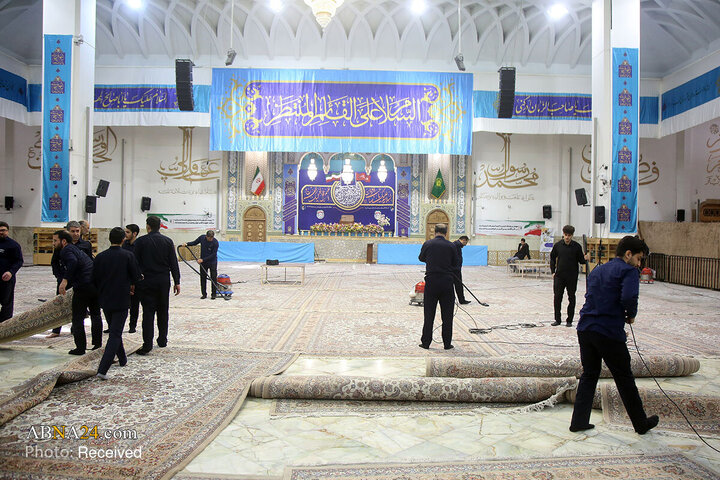Photos: Dusting, cleaning of Hazrat Masoumeh Holy Shrine ahead of holy month of Ramadan