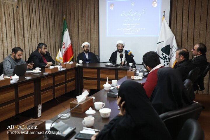 Photos: Press Conference of Spokesperson of “Belagh Mobin Hybrid Warfare Headquarters” Held in Qom