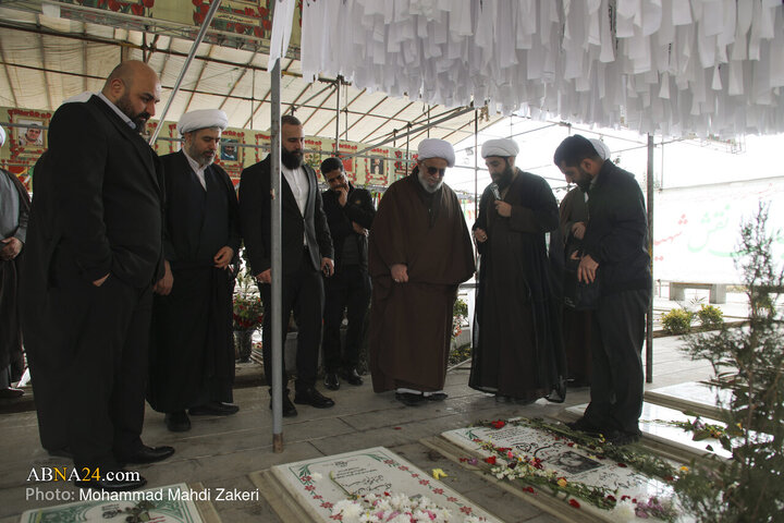 Hebûna Sekreterê Giştî yê Civata Cîhanî ya Ehlê Beytê (S.X )li Gulzara Şehîdan Beheşta Zehra