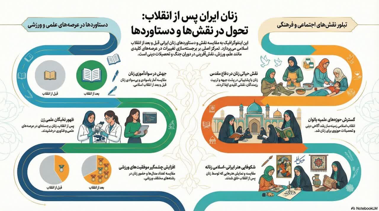 ارتقاء جایگاه زنان پس از انقلاب اسلامی در عرصه های گوناگون