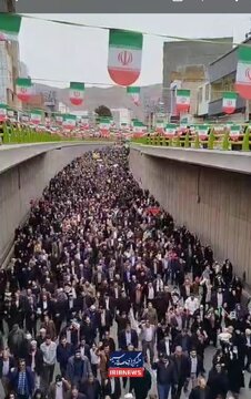 Video | Isang pambihirang larawan ng makasaysayang at masiglang paglahok ng mga mamamayang Iranian, sa Lungsod ng Ilam