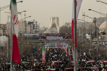 افزایش ۵۳ درصدی شرکت‌کنندگان راهپیمایی ۲۲ بهمن امسال