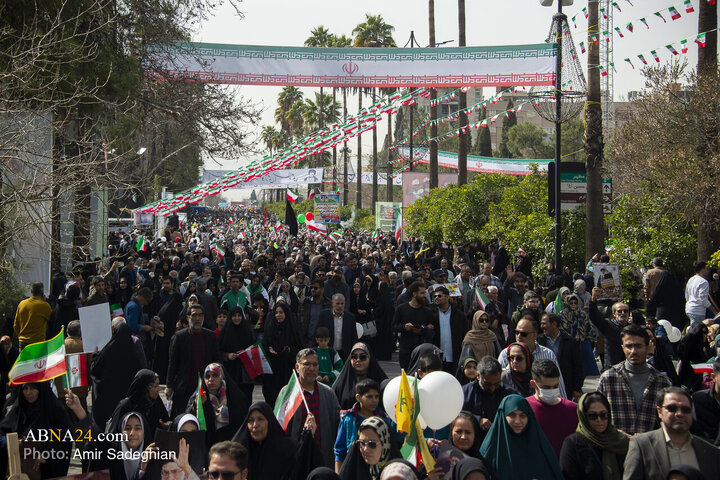 راهپیمایی 22 بهمن در شیراز